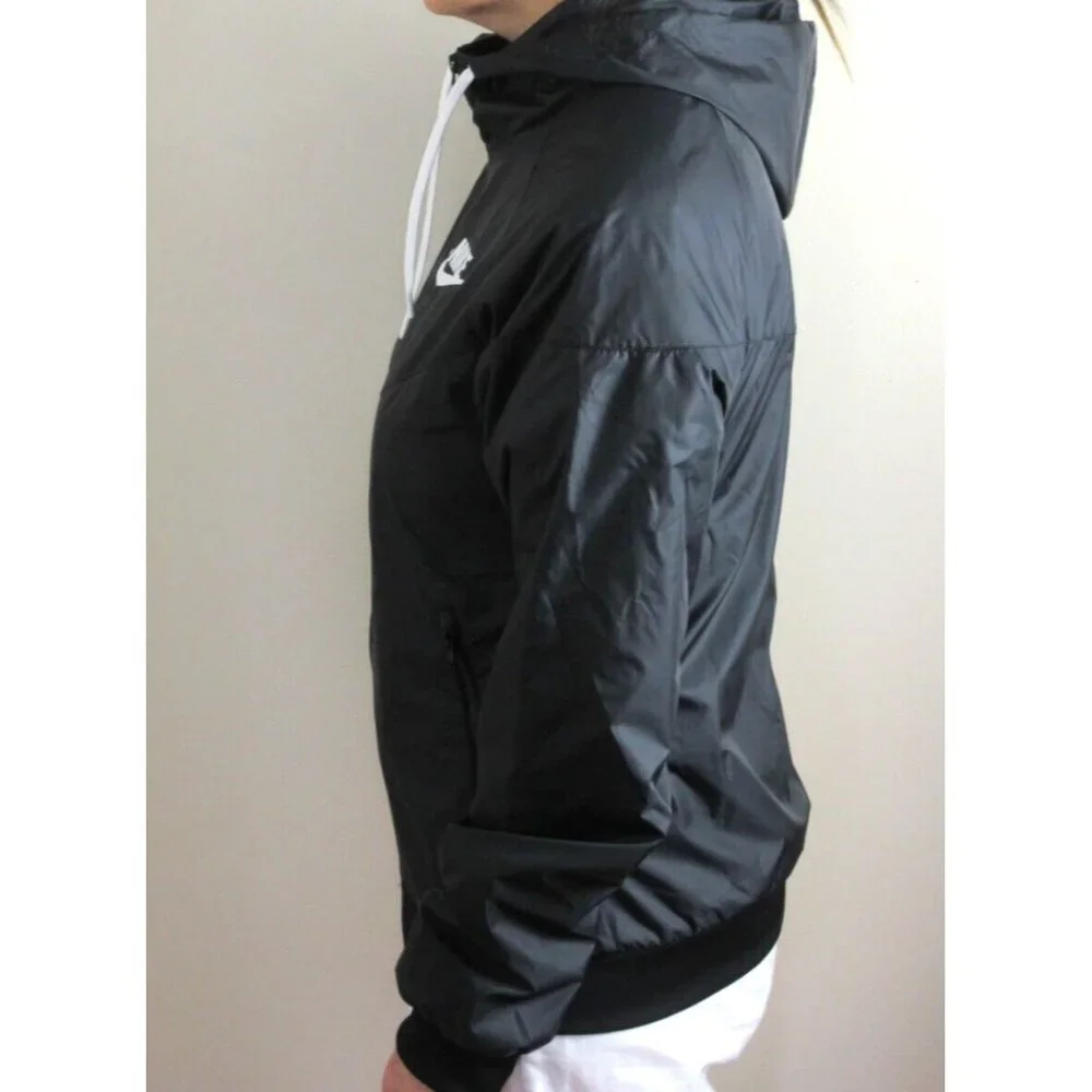 Nike Sportswear Women's Windrunner Full Zip Hooded Jacket Black Size Small NWT - Picture 3 of 7